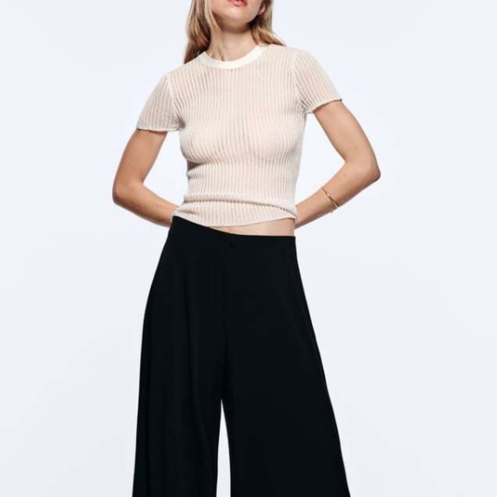 Zara rib knit top